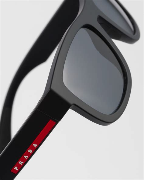 prada ps o2qs|Lens: Black Prada Linea Rossa Active Sunglasses .